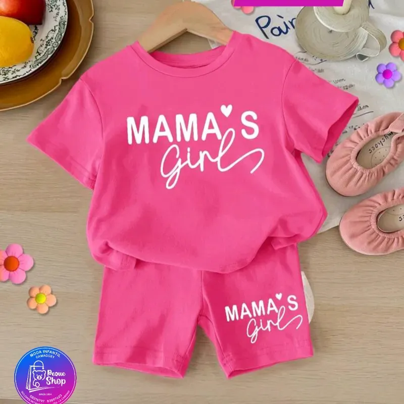 Pullover y licra rosado fresa