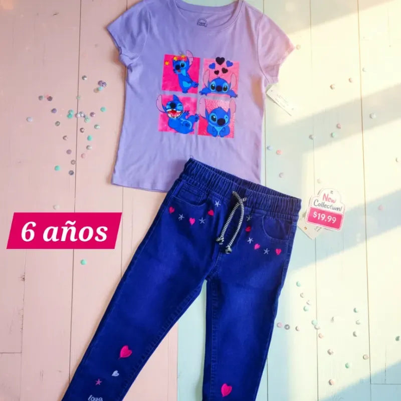 Pullover y pantalon de mezclilla 