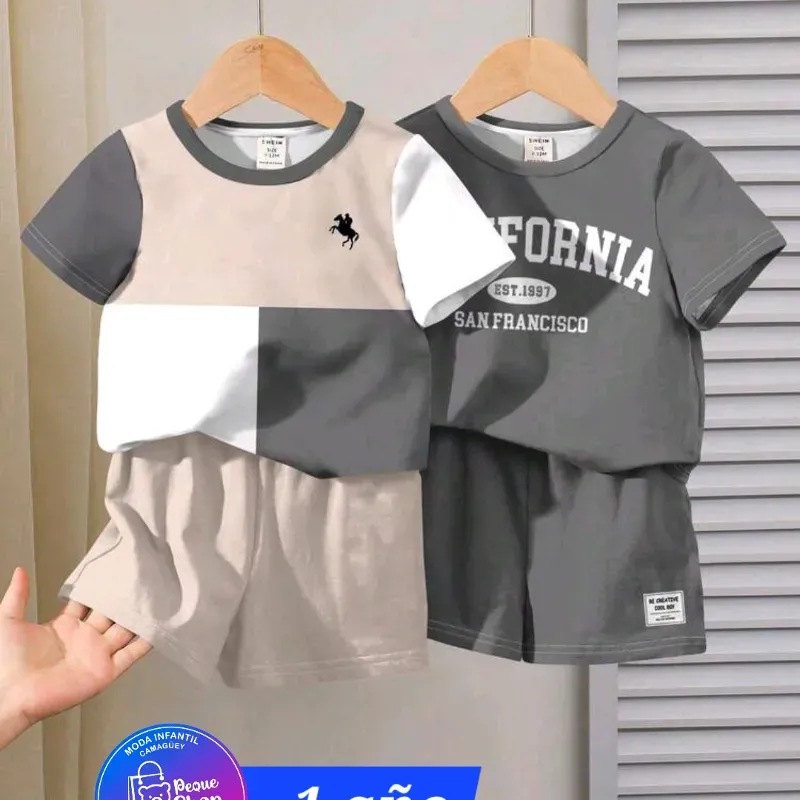 Pullover y short gris