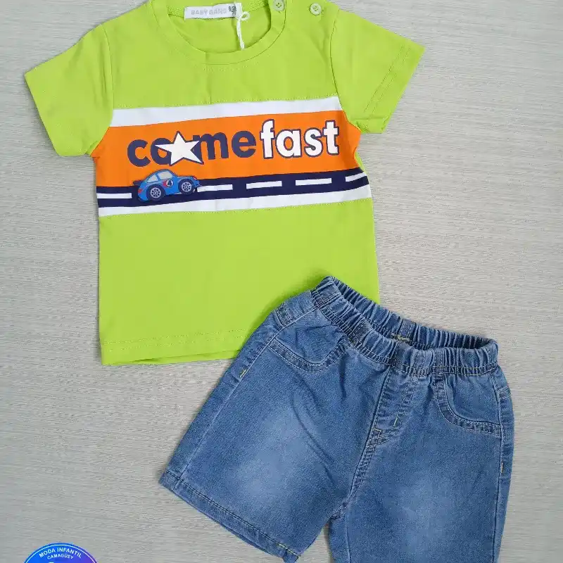 Pullover y short mezclilla 