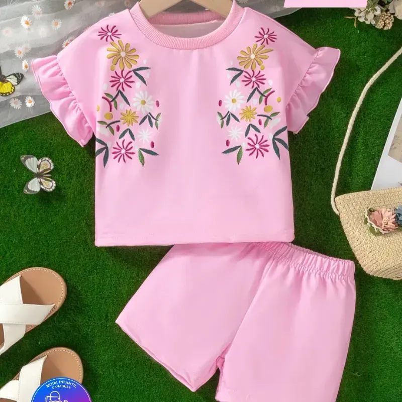 Pullover y short rosado