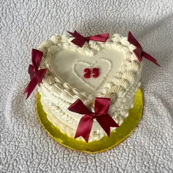 Pastel en forma de corazón 