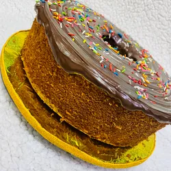 Roscón con cobertura de chocolate 