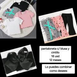 Pantaloneta c/pulover y cintillo
