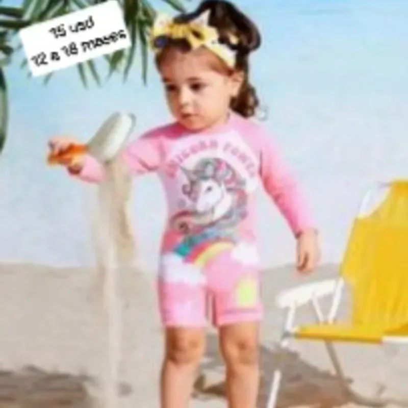 Trusa para niña de mangas largas