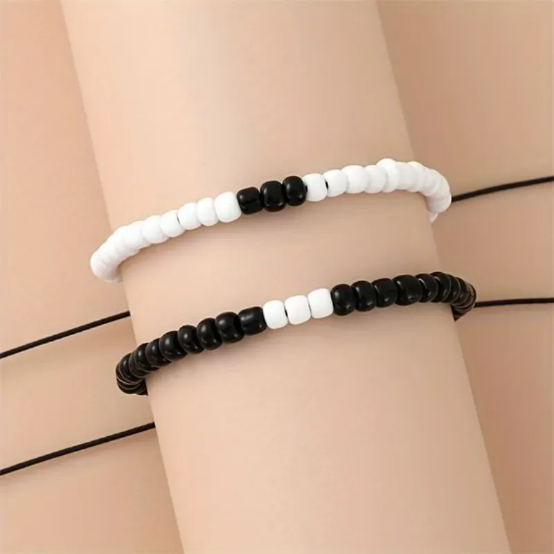 Pareja de pulsera imitacio yin yang