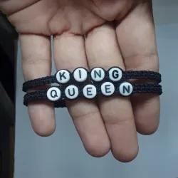 Pareja de pulsera king queen