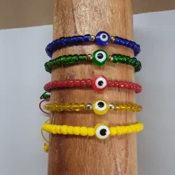 Pulsera de shakiras con ojo turco