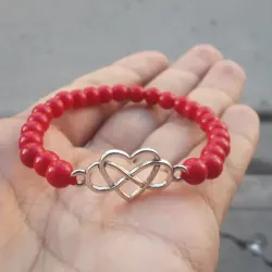 Pulseta de cuentas y connector 