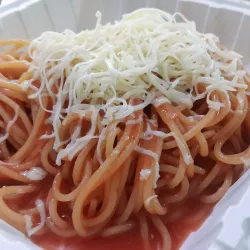Espaguetis con Queso Gouda 