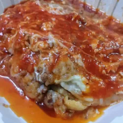 Lasaña a la boloñesa (con queso blanco)