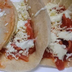 Tacos de jamón y queso 