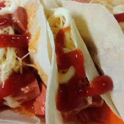 Tacos de Queso Gouda y Jamón 
