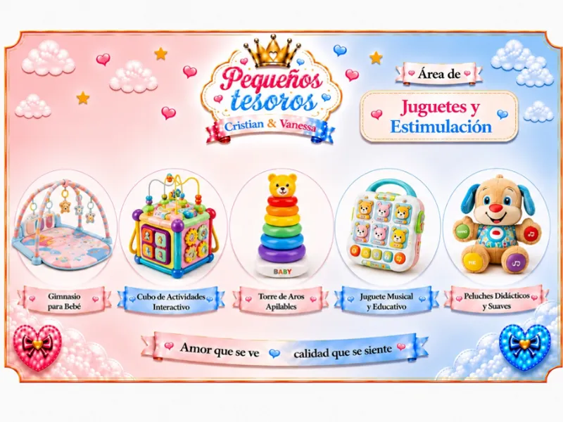 Juguetes y estimulación.