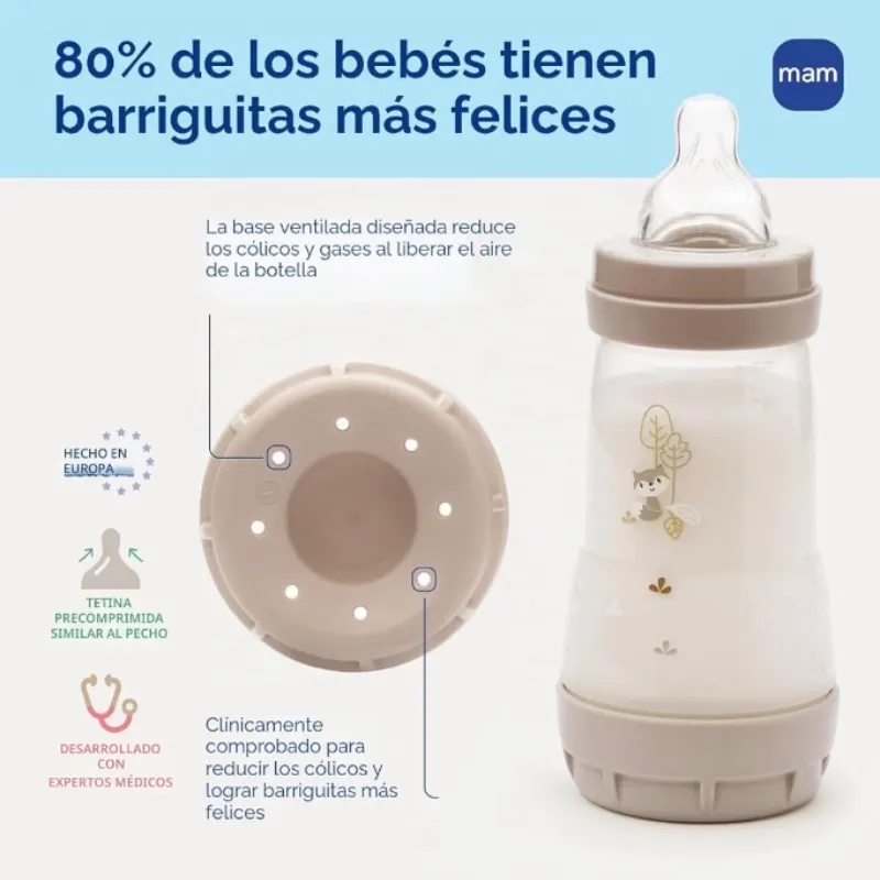 Biberones marca, mam de 5 oz