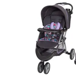 Coche de tres ruedas violeta de niña