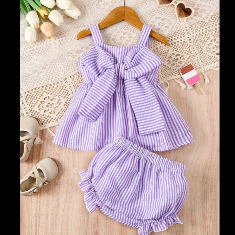 Conjunto de bata con Blúmer para niñas