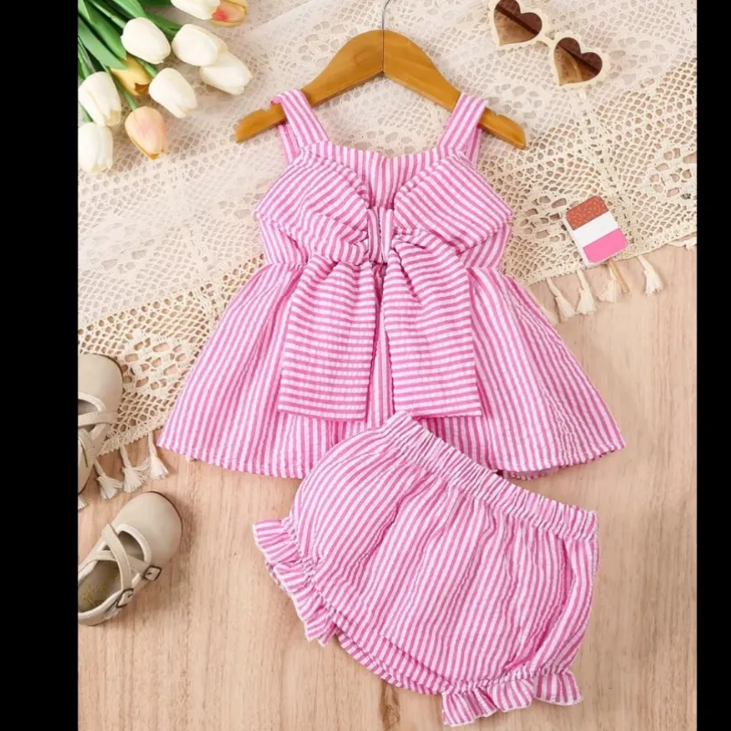 Conjunto de bata con Blúmer para niñas