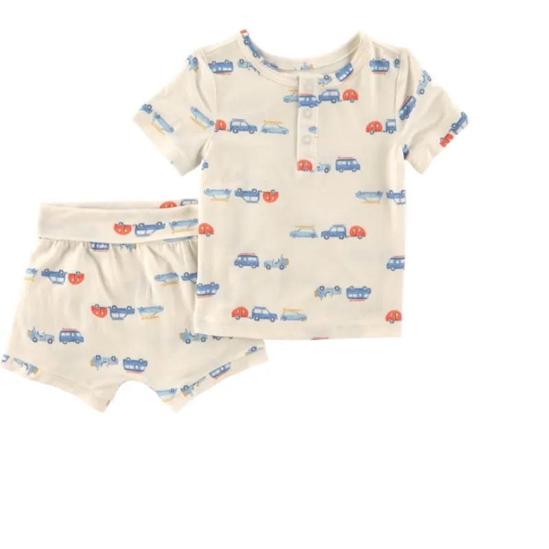 Conjunto de Short y pullover de niña y de niño