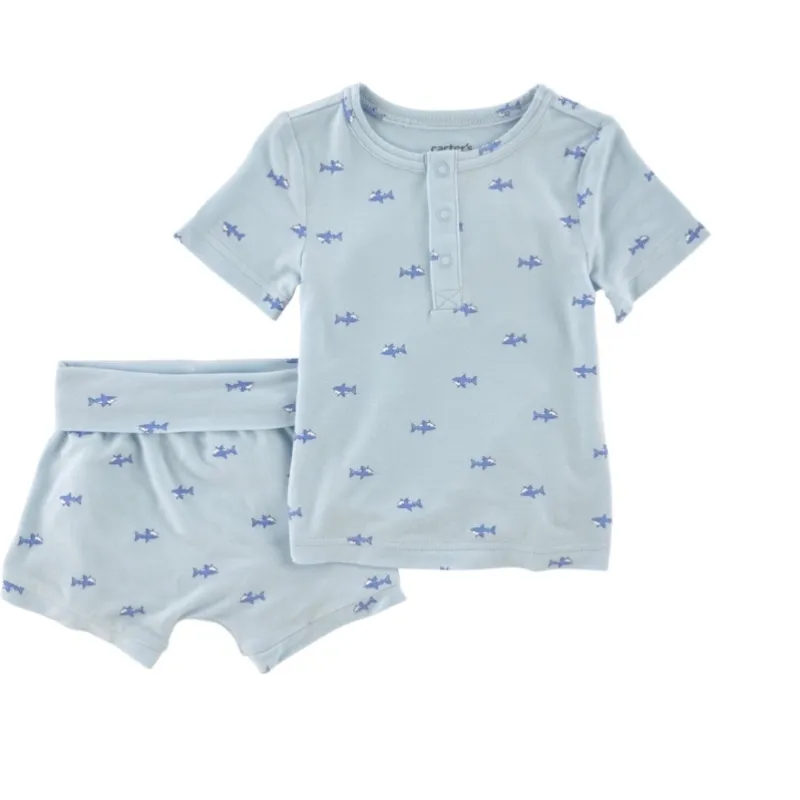 Conjunto de Short y pullover de niña y de niño