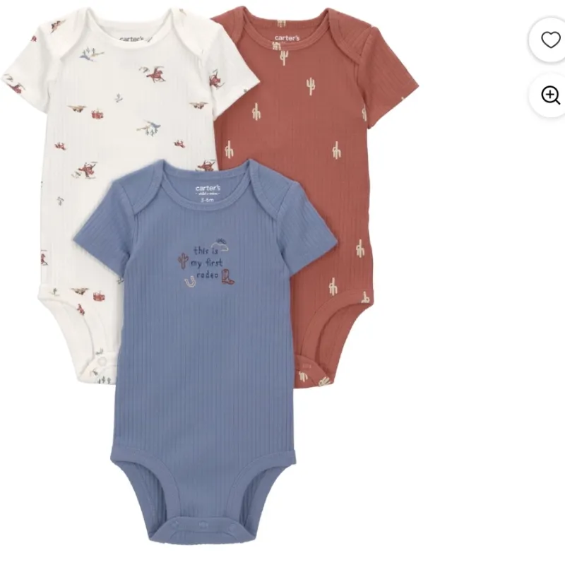 Conjunto de tres monitos para niños recién nacidos