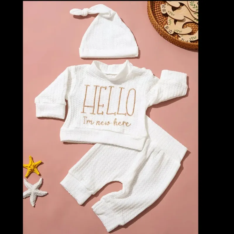 Conjunto de tres piezas unisex