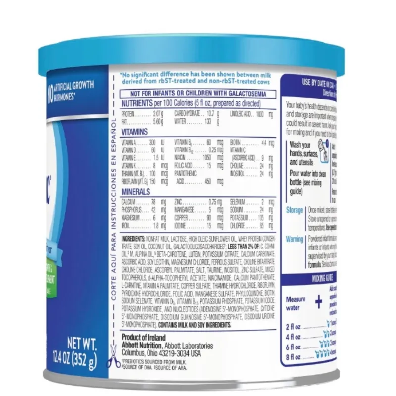 Fórmula leche similac de 0-12 meses (12.4 oz)