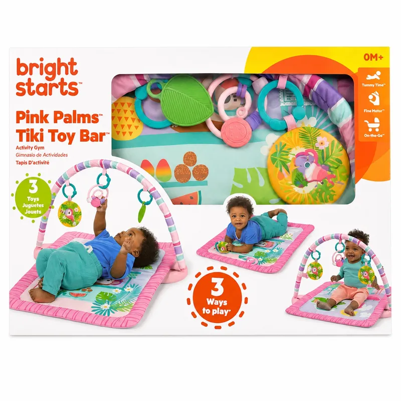 Gimnasio de actividades para bebé Bright Starts Pink Palms