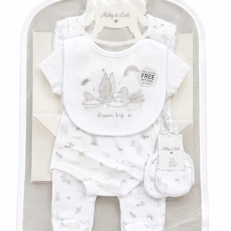 Hermosos sets de regalo para recién nacidos de 5 piezas