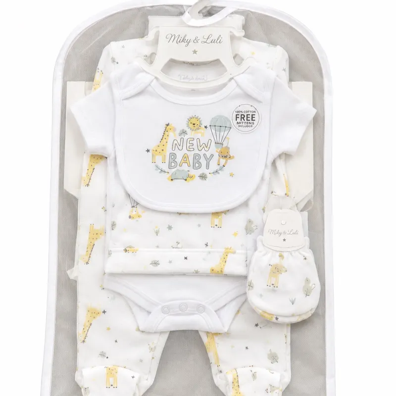 Hermosos sets de regalo para recién nacidos de 5 piezas