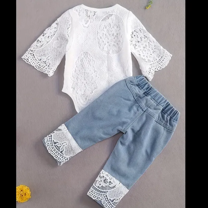 Juego de blusa y pantalón de niña