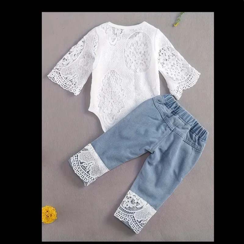 Juego de blusa y pantalón de niña