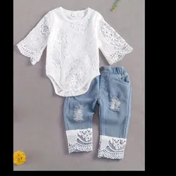 Juego de blusa y pantalón de niña