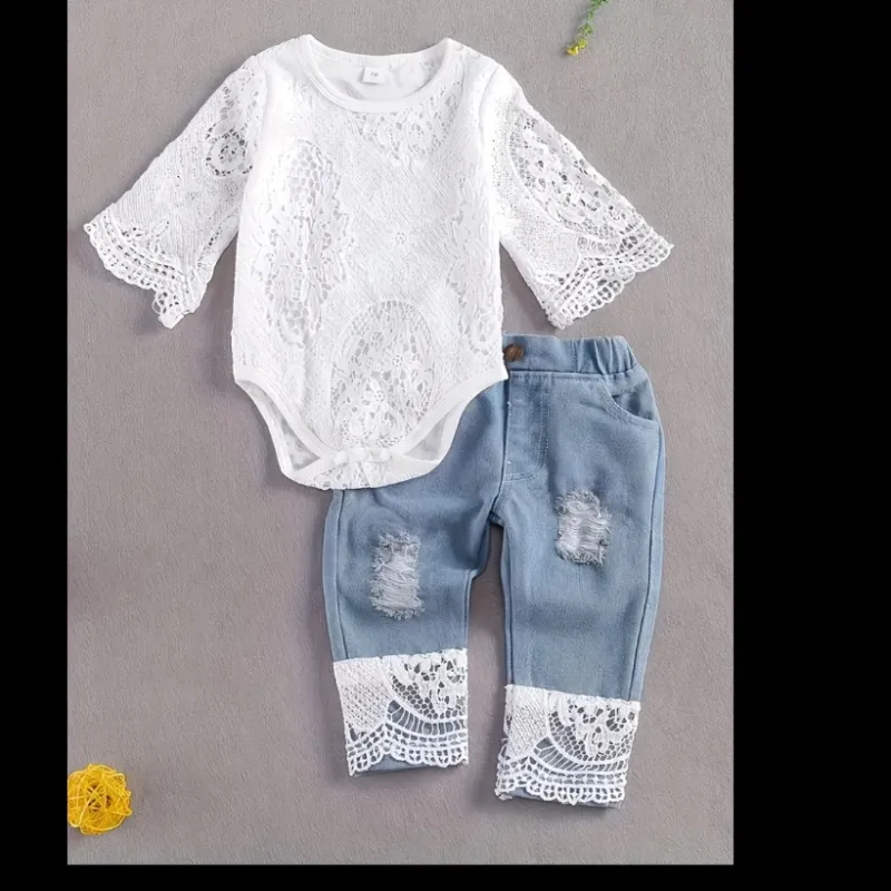 Juego de blusa y pantalón de niña
