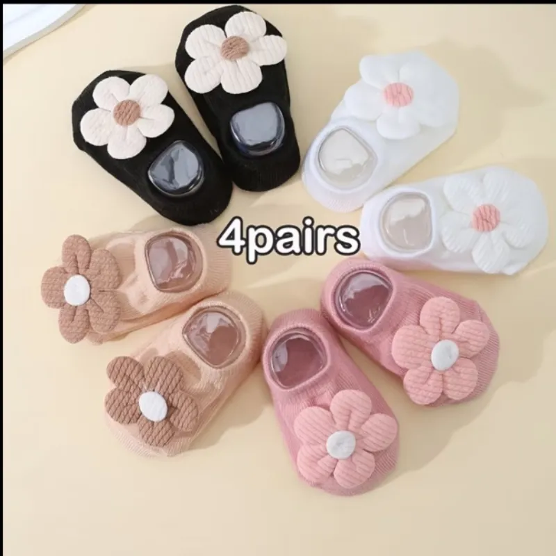 Pack de 4 pares de calcetines para niña
