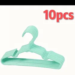 Paquete de 10 percheros verde y blancos