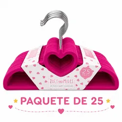 Paquete de 25 perchero de niña y niños