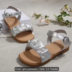 Sandalia plateada