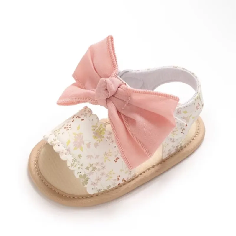 Sandalias de bebé, con lazo
