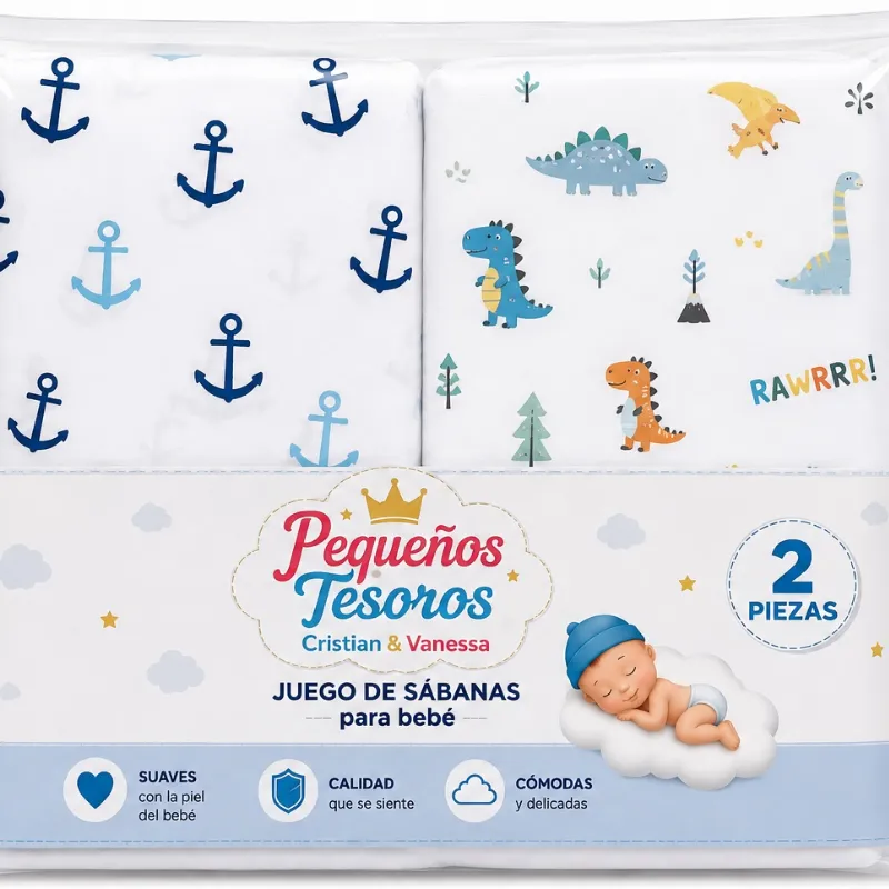 Set de 2 sábana de niño