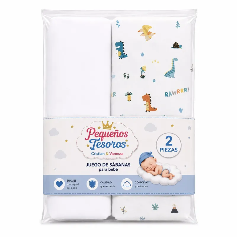Set de 2 sábana de niño