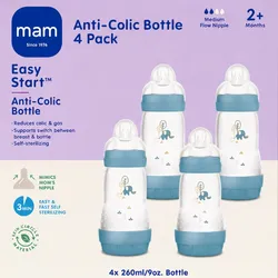 Set de 4 biberones anticólicos de 9 oz