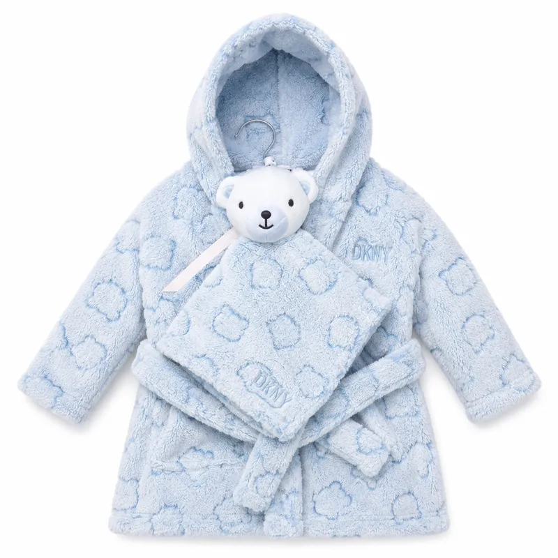 Set de baño con capucha y peluche, niña y niño