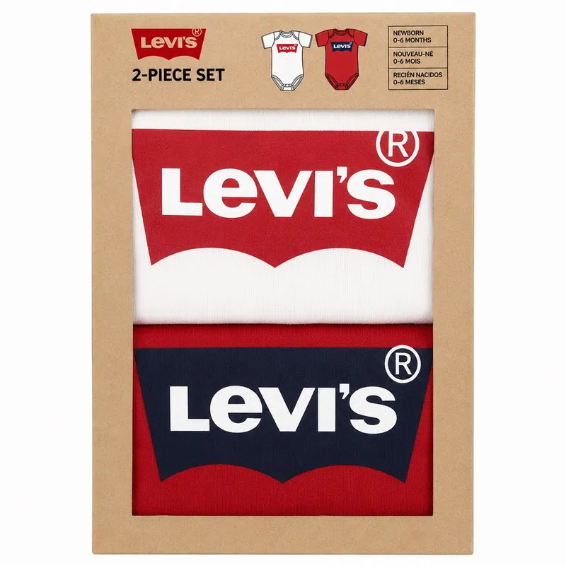 Set de bodys Levi’s para bebé
