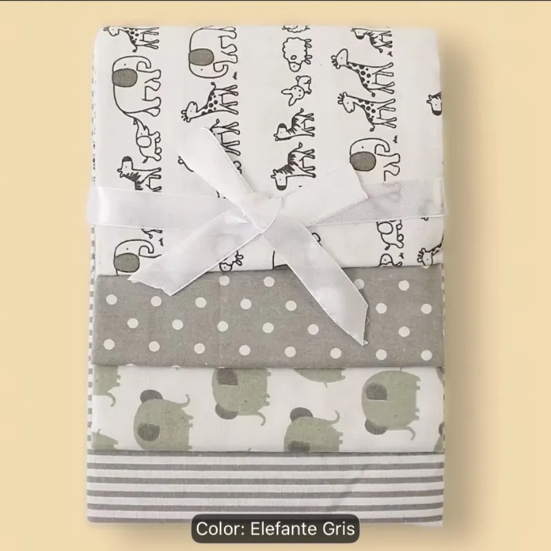 Set de cuatro pañales de niño