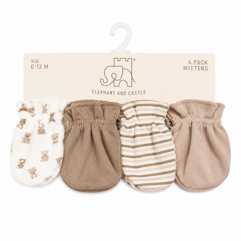 Set de cuatro pares de guantecito de niñas y de niño