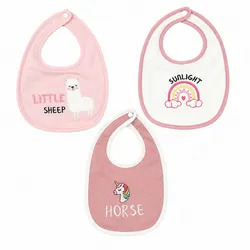Set de tres baberos para bebé