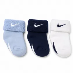Set de tres pares de media Nike para ambos sexos de 0-6 meses