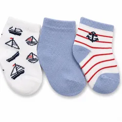 Set de tres pares, de medio de niño, de 0-6 meses