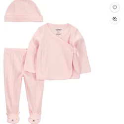 Set de3 piezas de niña recién nacido
